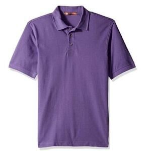 Harrington Polo Shirt NWT Mens XS Purple Ringspun‎ Cotton Pique Short-Sleeve